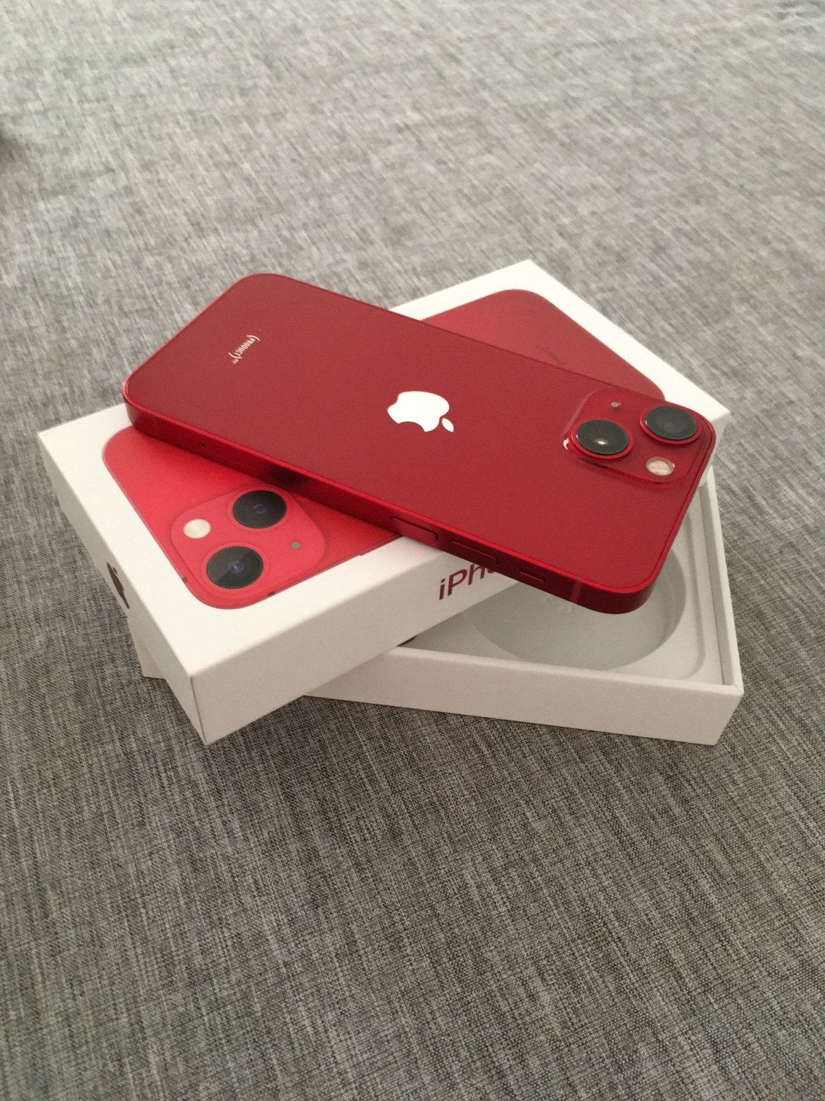iPhone 13 Mini RED — Zo goed als nieuw (Batt. Appel), Telecommunicatie, Mobiele telefoons | Apple iPhone, Ophalen, 99 %, 128 GB