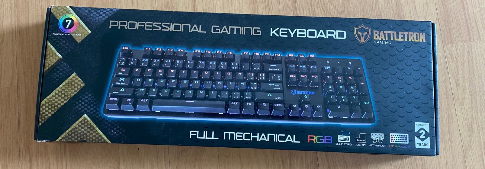 Battletron RGB Gaming Toetsenbord RGB-verlichting-, Computers en Software, Toetsenborden, Ophalen, Gaming toetsenbord, Numeriek