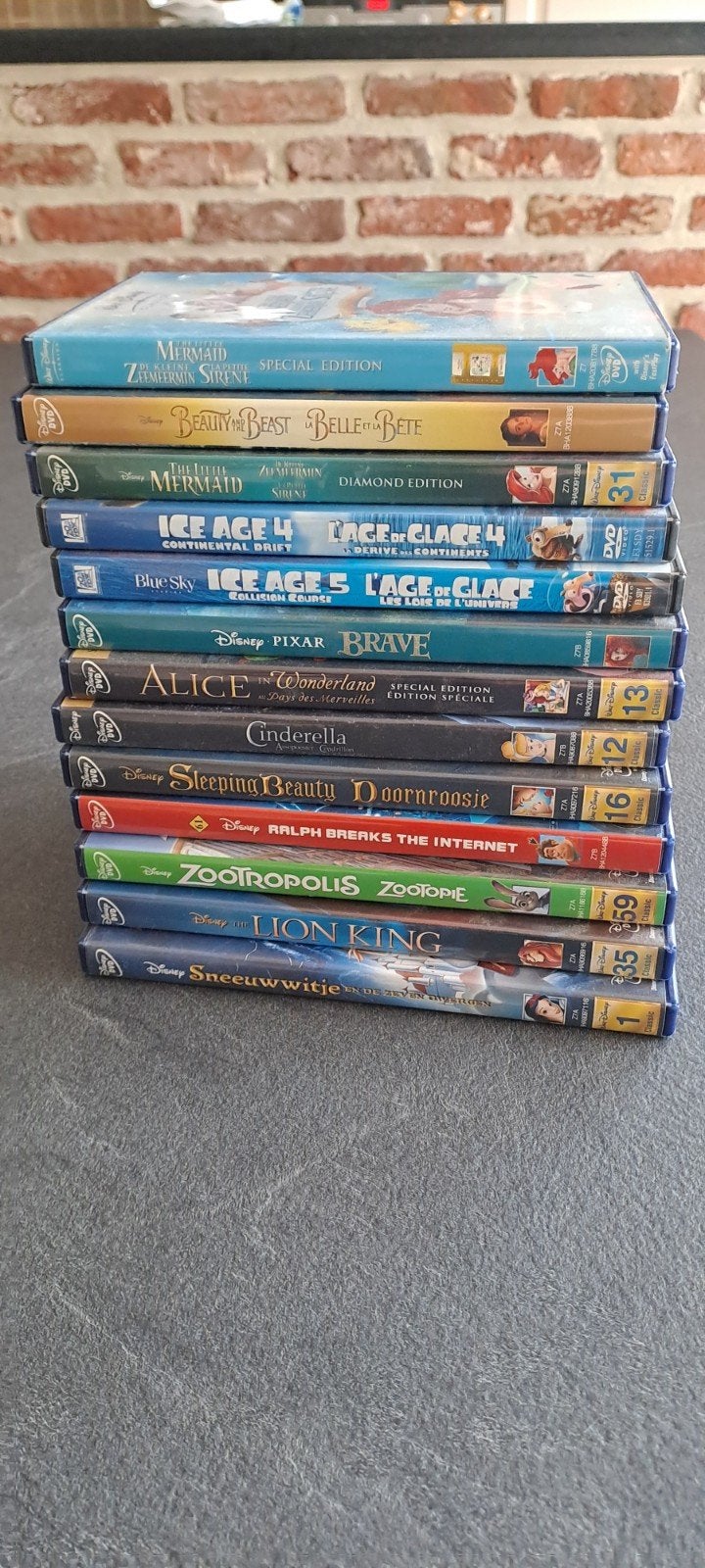 Disney dvd-collectie – 13 stuks, Comprend un boîtier, Enlèvement ou Envoi, Dessin animé, Tous les âges