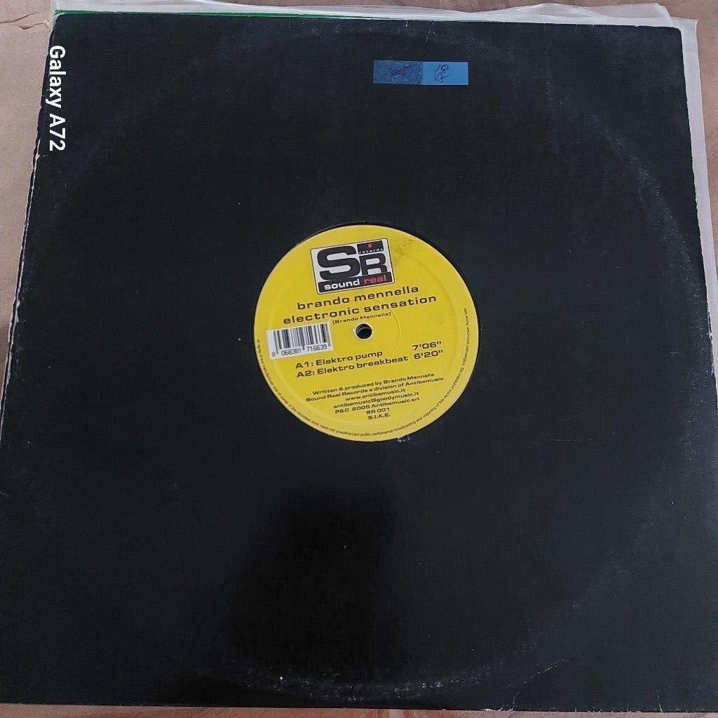 brando menella electronic sensation 12 inch maxi, Cd's en Dvd's, Vinyl | Dance en House, Gebruikt, Ophalen of Verzenden, 12 inch