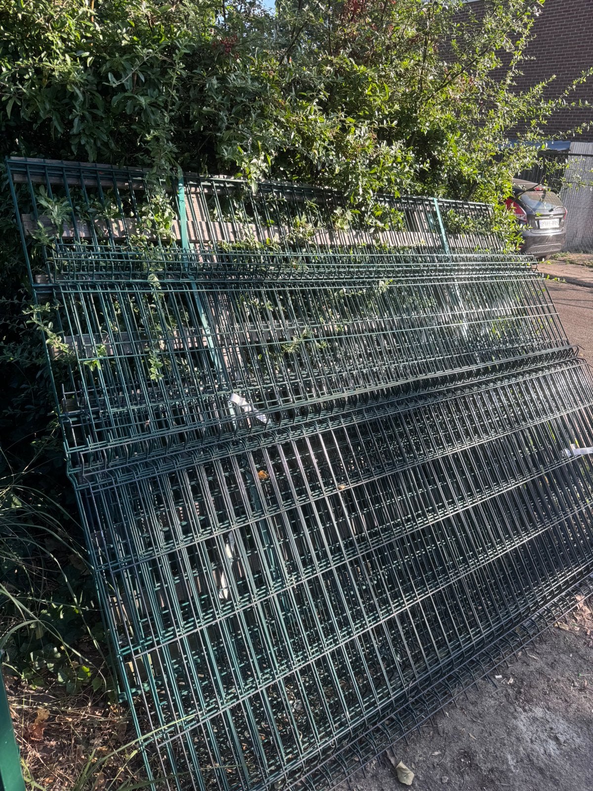 NIEUW Draadpaneel Ijzeren Tuinhek Hekwerk Zeer Goede staat, Jardin & Terrasse, Clôtures de jardin, Enlèvement, Comme neuf, Porte du jardin