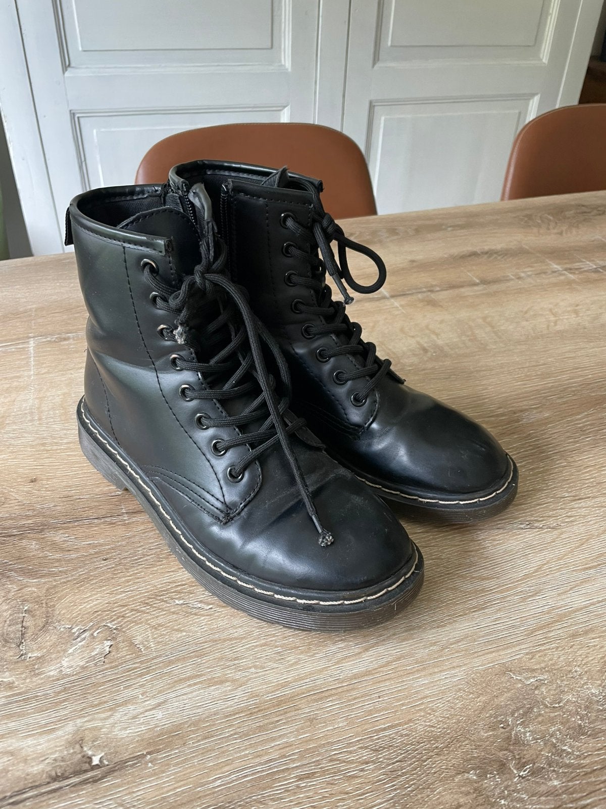 Schoenen meisje maat 38, Ophalen, Gedragen, Zwart
