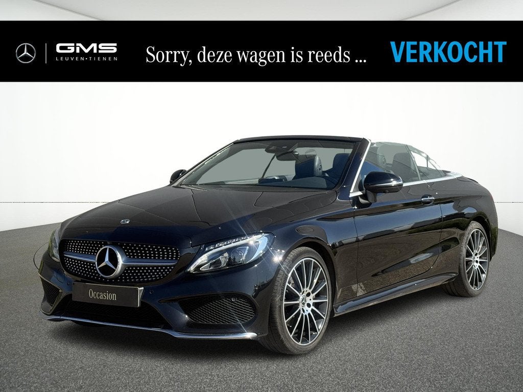 Mercedes-Benz C-klasse Cabrio C 180 AMG Line, Automaat, 4 zetels, Gebruikt, Zwart
