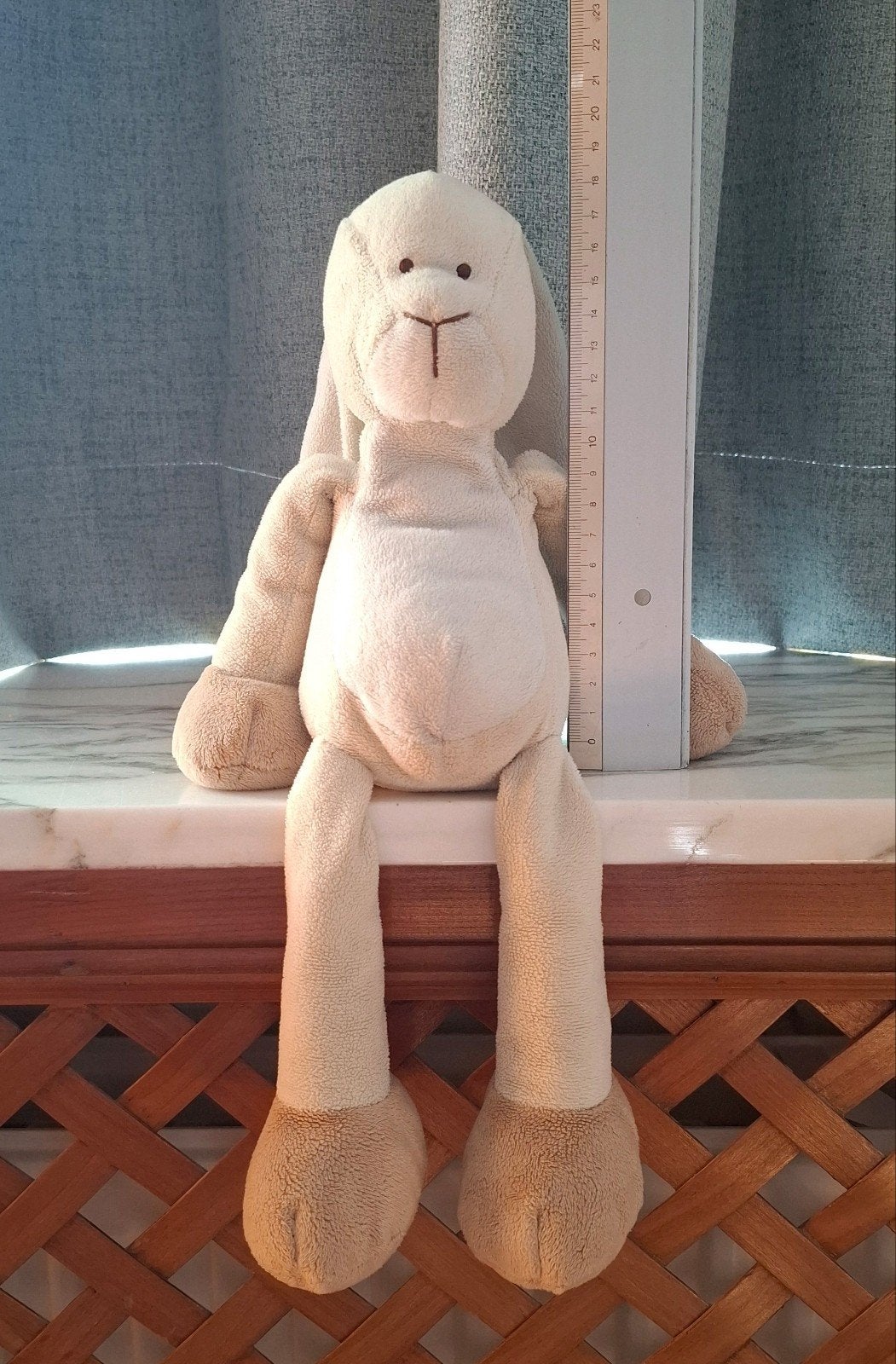 Knuffel konijn (zittend 19cm), Hema, Lapin, Comme neuf, Enlèvement