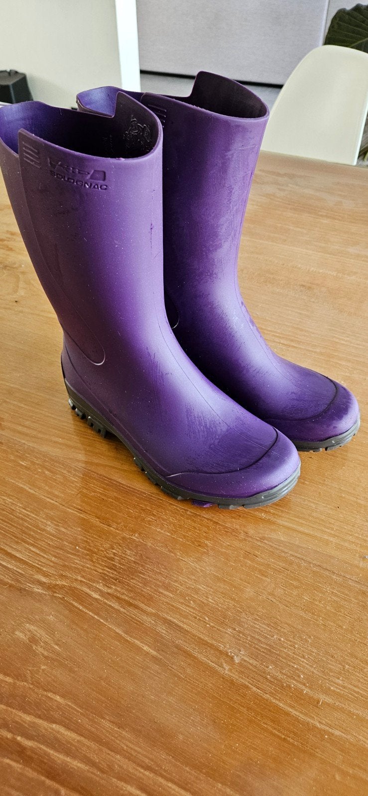 rubberlaarzen, Ophalen