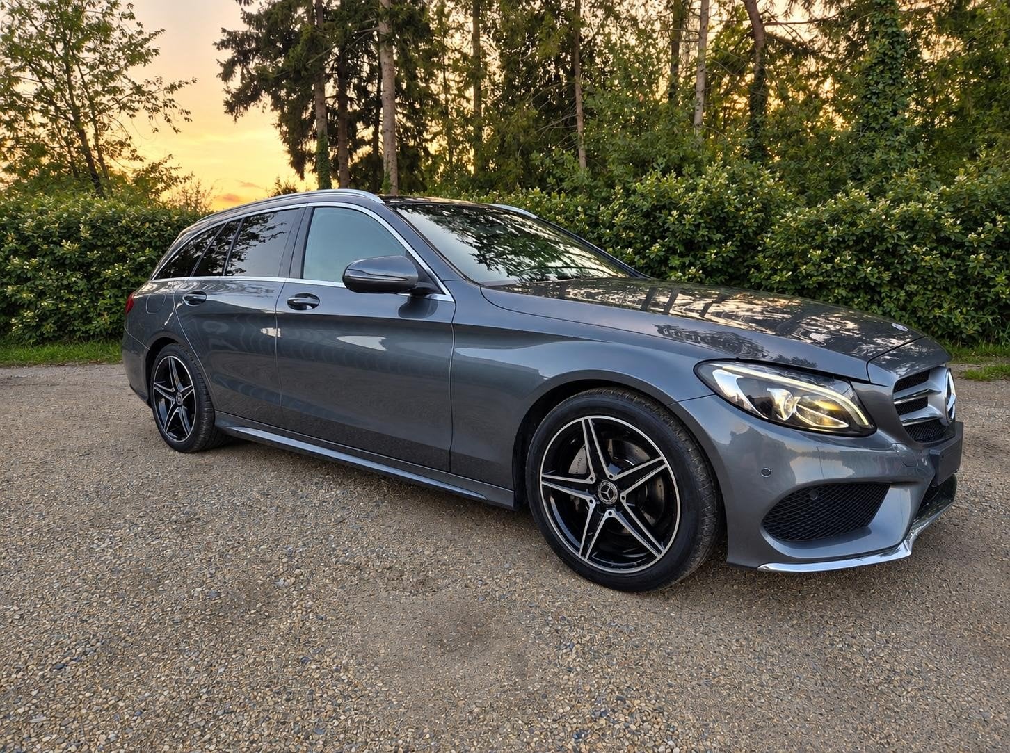 MERCEDES CLASSE C | 220d | AMG | FULL OPTIONS, Cuir, Argent ou Gris, Achat, 1800 kg