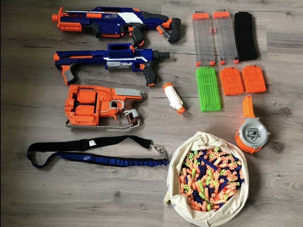 Nerf set, Ophalen, Zo goed als nieuw