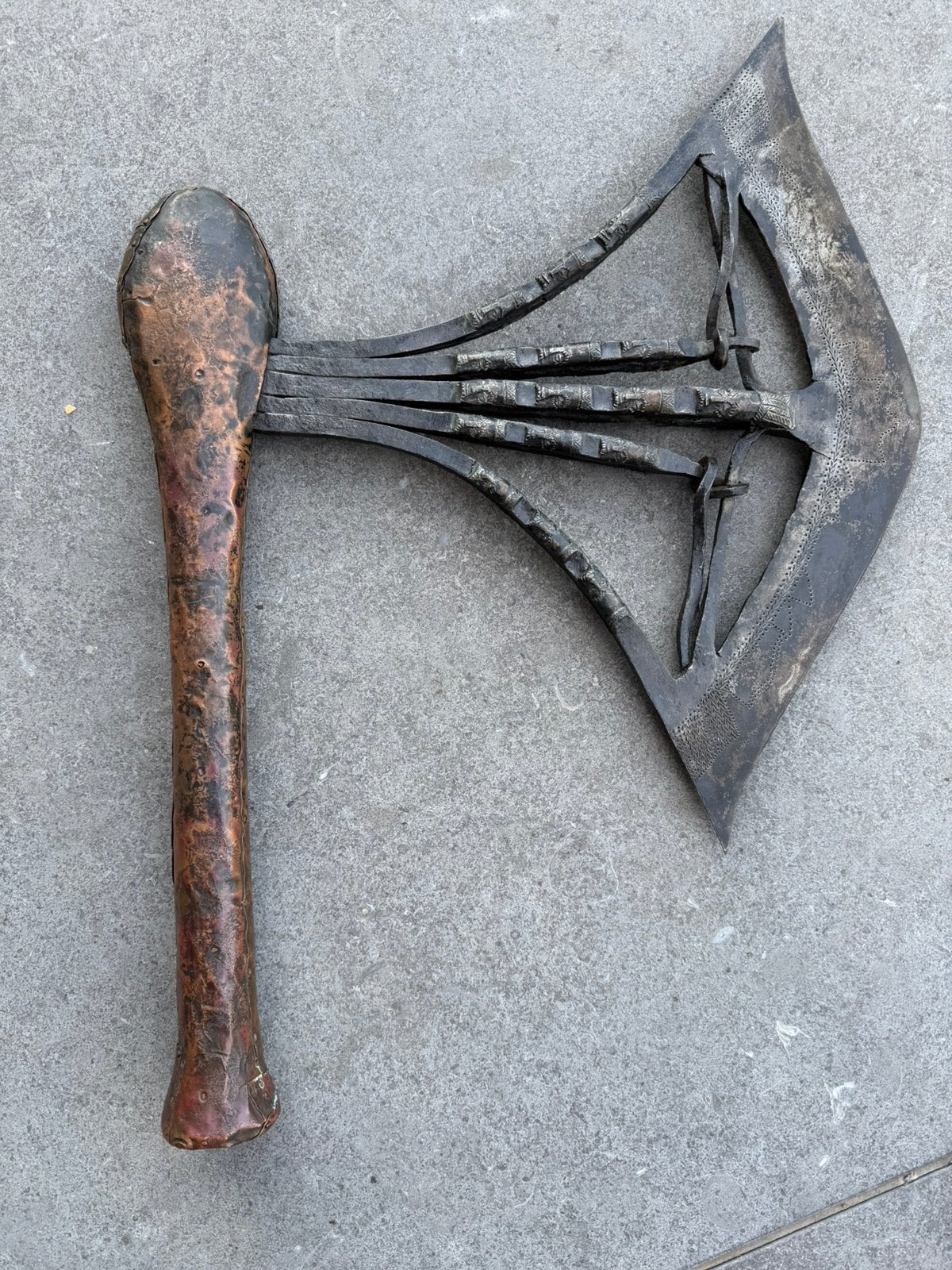 Songye African Axe Barn - R.D.Congo, Antiek en Kunst, Afrika, Ophalen of Verzenden
