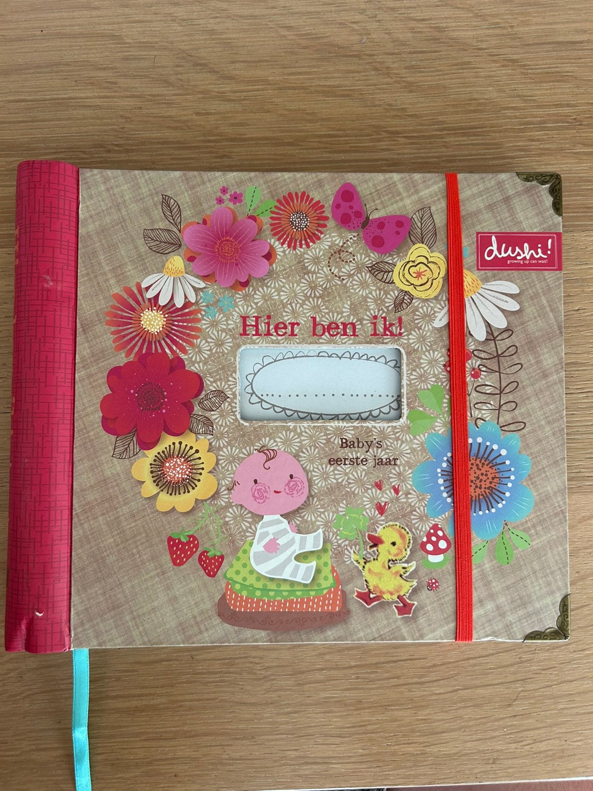 Boek ‘hier ben ik!’ - Dushi, Livres, Livres pour enfants | 0 an et plus, Enlèvement, Comme neuf