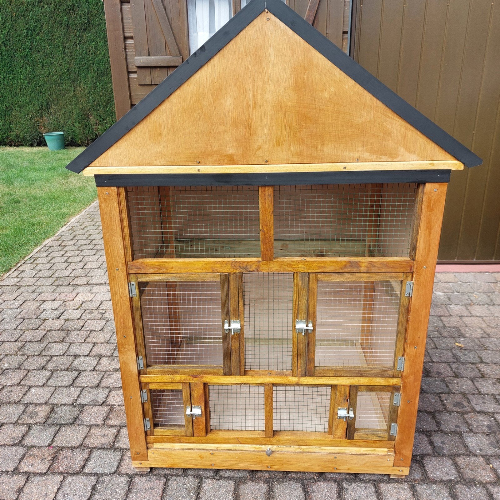 Nieuwe vogelkooi met schof, Ophalen, Nieuw, Hout, Vogelkooi