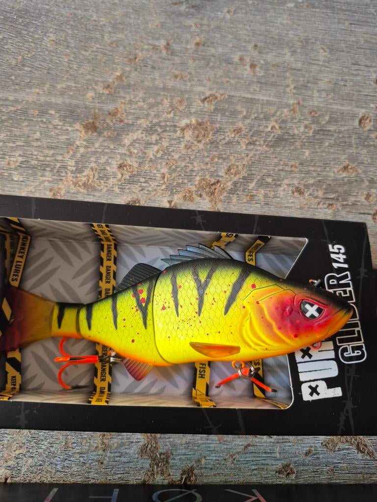 10 stuks ..Glide  baits snoek nog nieuw!, Ophalen