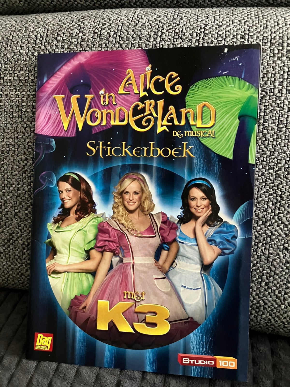 K3 alice in wonderland de musical stickerboek studio 100, Enlèvement ou Envoi, Comme neuf