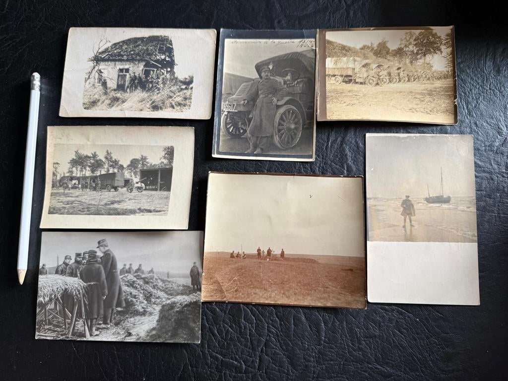 7 belgische fotos WOI 14-18, Enlèvement ou Envoi