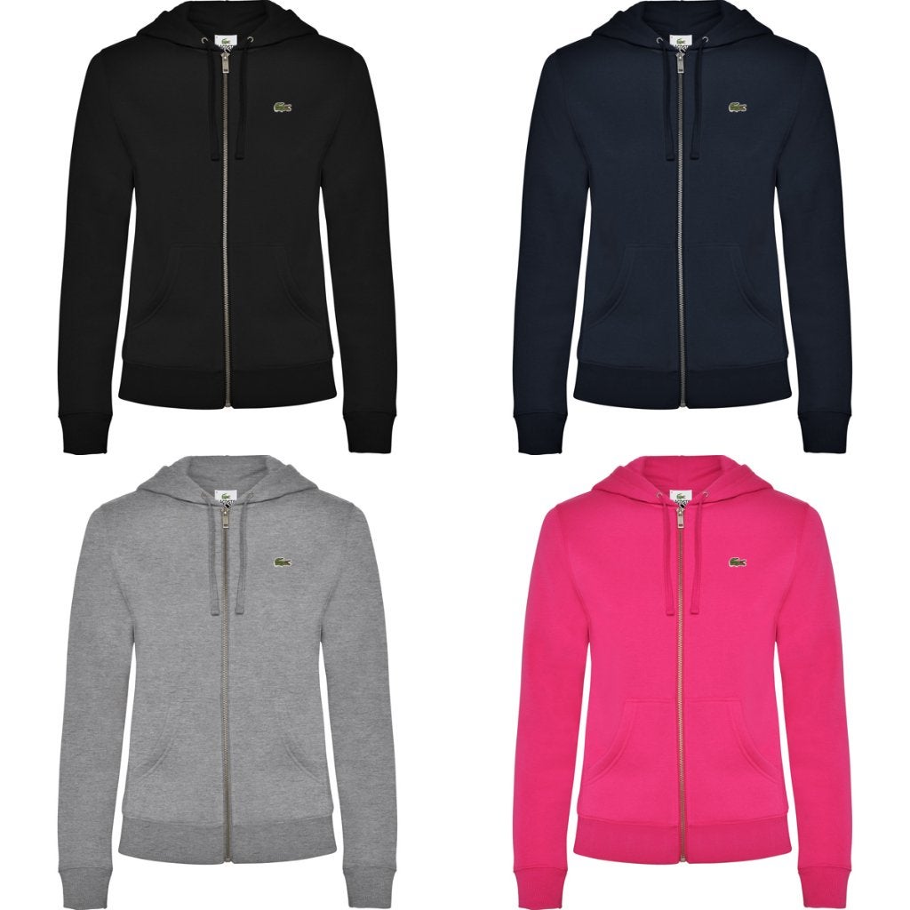 Lacoste Hoodie Rits Dames 4 kleuren S,M,L,XL,2XL Nieuw, Overige kleuren, Verzenden, Maat 46/48 (XL) of groter, Nieuw