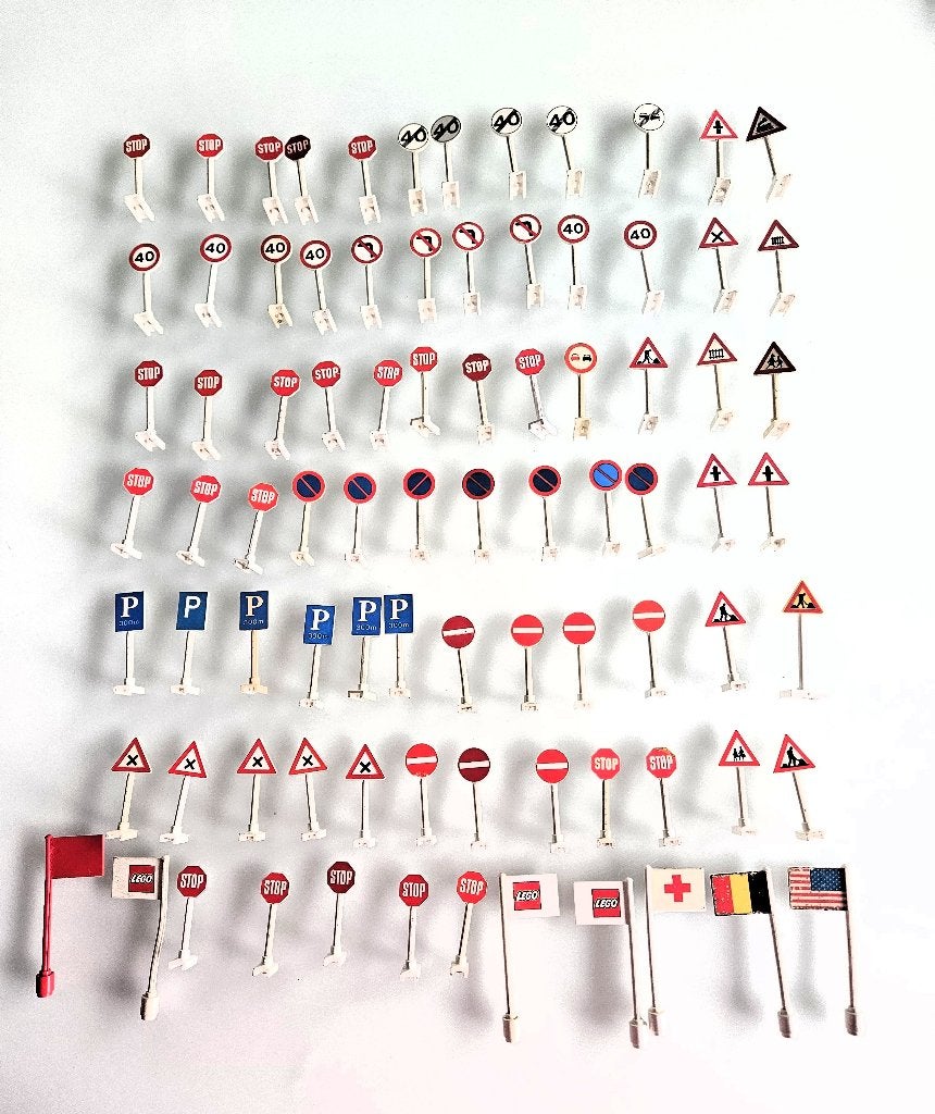 74 Lego verkeersborden, Ophalen of Verzenden, Lego