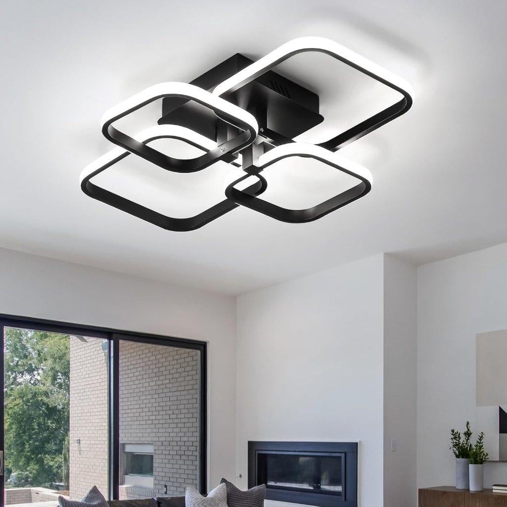 Moderne led plafondlamp, Ophalen, Zo goed als nieuw, Kunststof