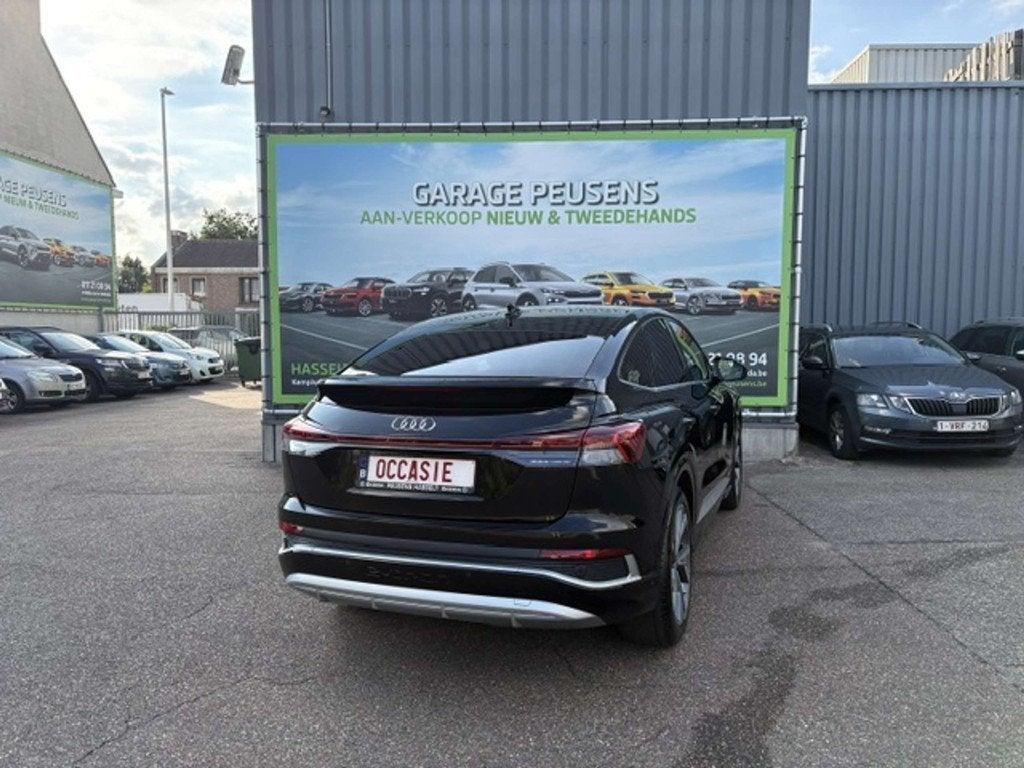 Audi Q4 Sportback e-tron 35 (bj 2023, automaat), Auto's, Automaat, Stof, Gebruikt, Zwart