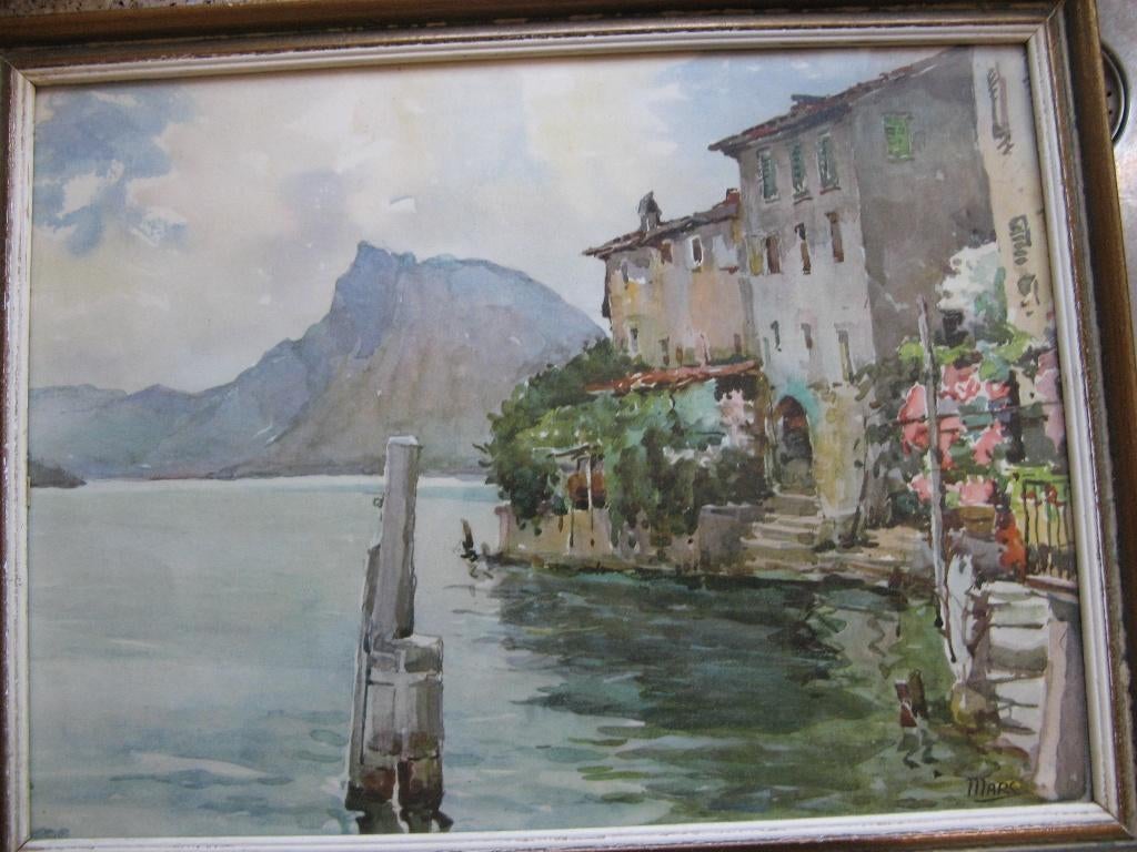 acryl schilderij italiaans, Antiek en Kunst, Ophalen