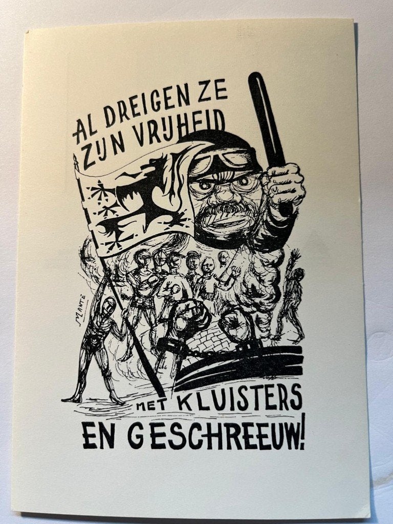 8 Unieke  postkaarten Levet Scone (Vlaamse Beweging), Verzamelen, Ophalen, 1940 tot 1960, Ongelopen, Politiek en Historie