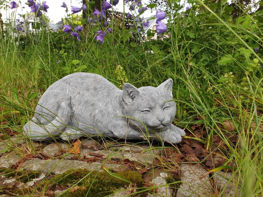 tevreden poes beeld , beton, Antiek en Kunst, Ophalen of Verzenden