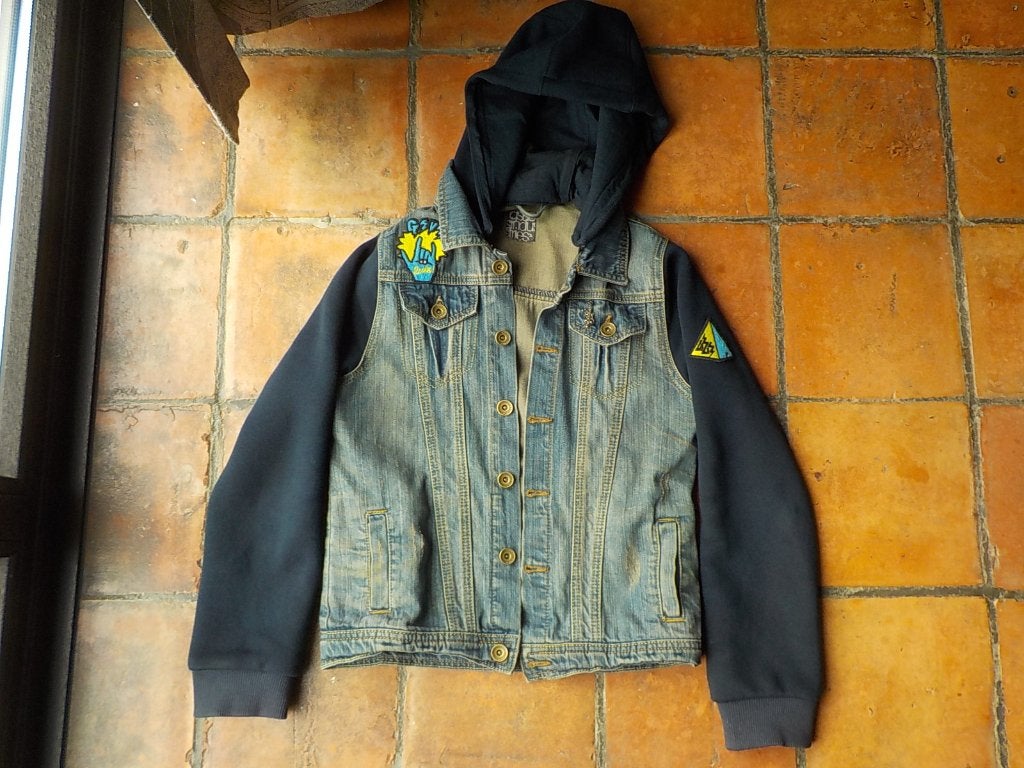 veste cool en jean rock Gsus Industries taille 146-152, Garçon, Enlèvement ou Envoi, Comme neuf, Gsus