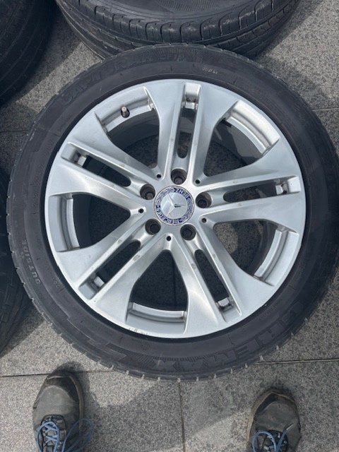 Mercedes E220 wielen aluminium 17", Ophalen, Gebruikt, Mercedes-Benz