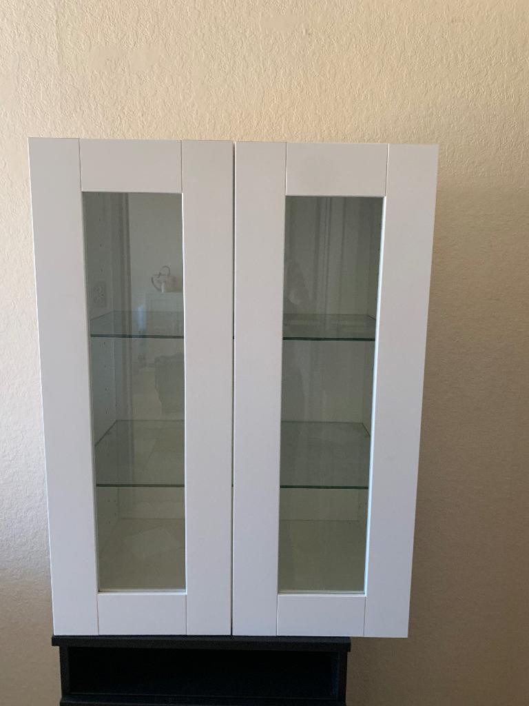 placard haut blanc avec portes vitrées METOD IKEA, Maison & Meubles, Cuisine | Éléments de cuisine, Utilisé, Moins de 100 cm, 50 à 100 cm