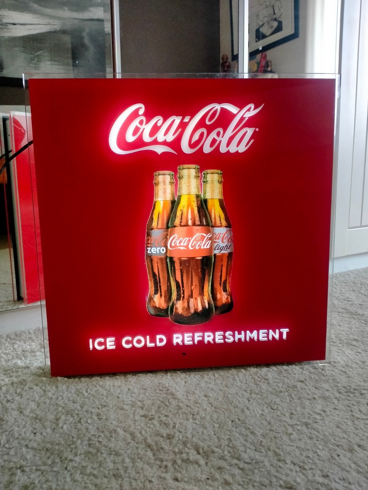 Coca Cola lichtbak ., Ophalen