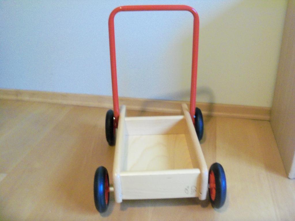 Houten loopwagen, Ophalen, Zo goed als nieuw, Duw- of Trekspeelgoed