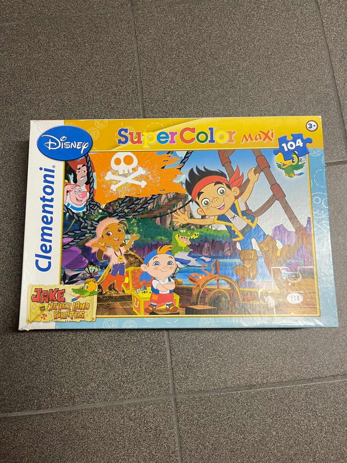 Disney Jake en de Nooitgedachtland Piraten SuperColor Maxi, Ophalen, Meer dan 50 stukjes, Gebruikt, 2 tot 4 jaar