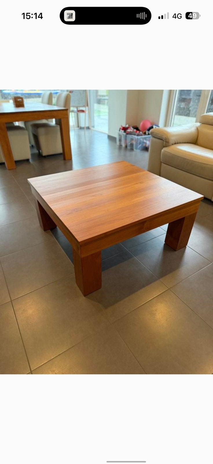 Salontafel in massief hout – Zeer goede staat, Ophalen, Zo goed als nieuw