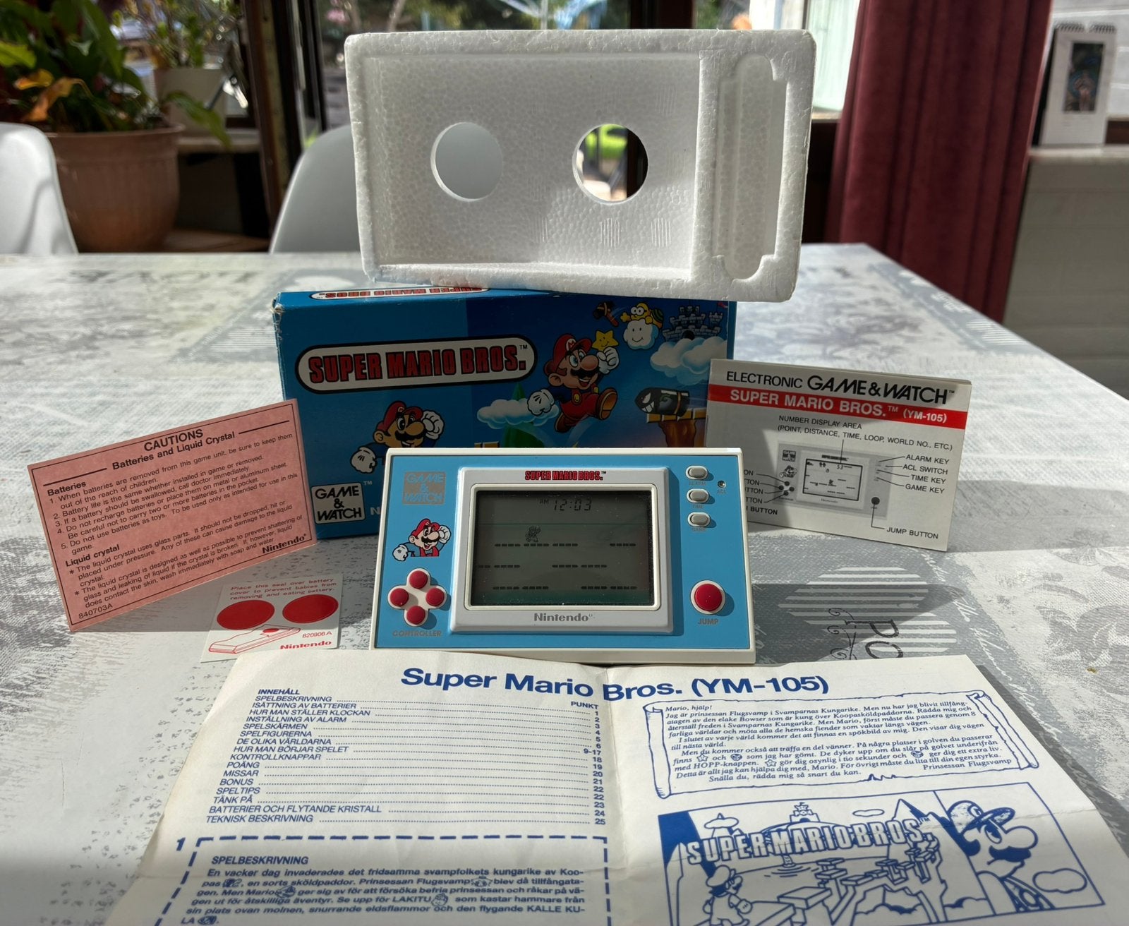 Nintendo Game&Watch Compleet Super Mario Bros YM-105. 1988., Games en Spelcomputers, Ophalen of Verzenden, Zo goed als nieuw