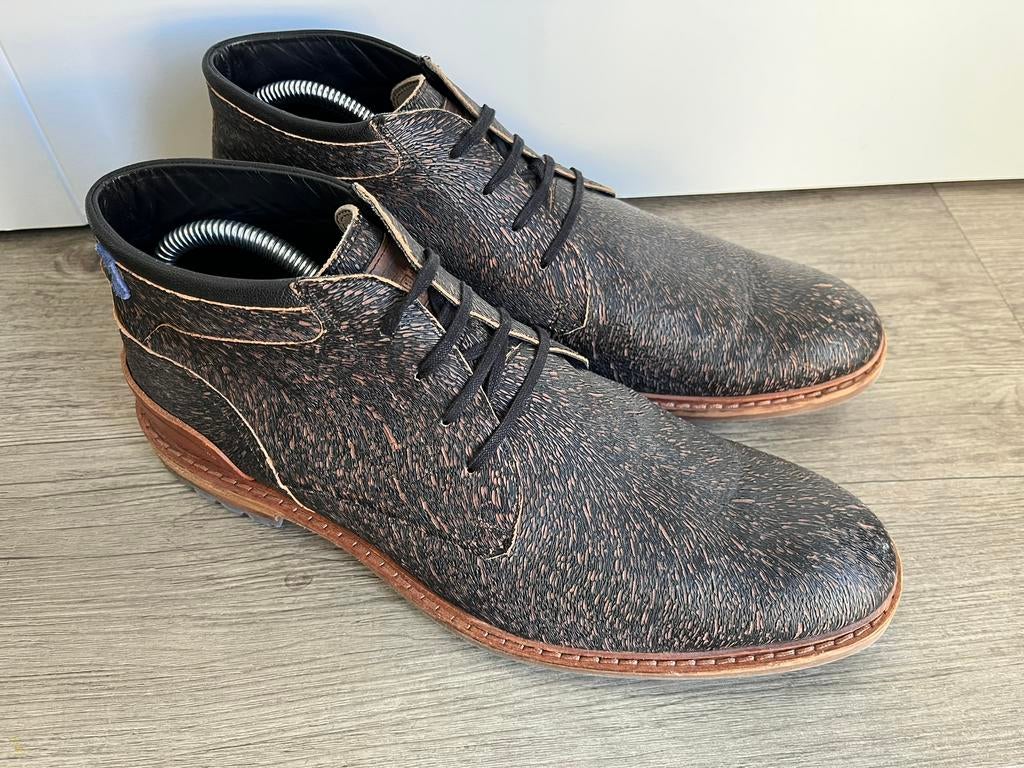Floris van Bommel herenschoenen maat 8 / 42 amper gedragen, Kleding | Heren, Schoenen, Bruin, Boots, Ophalen of Verzenden, Zo goed als nieuw