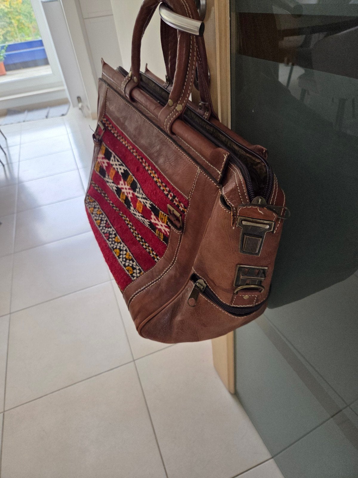 sac en cuir veritable , fait main neuf, 45/35 marrakech, Bijoux, Sacs & Beauté, Enlèvement ou Envoi