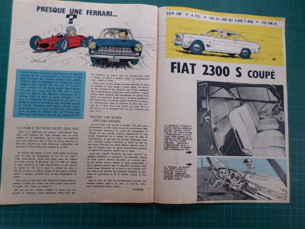 Fiat 2300 S Coupé - publicité papier - 1962, Enlèvement ou Envoi, Utilisé, Autres types