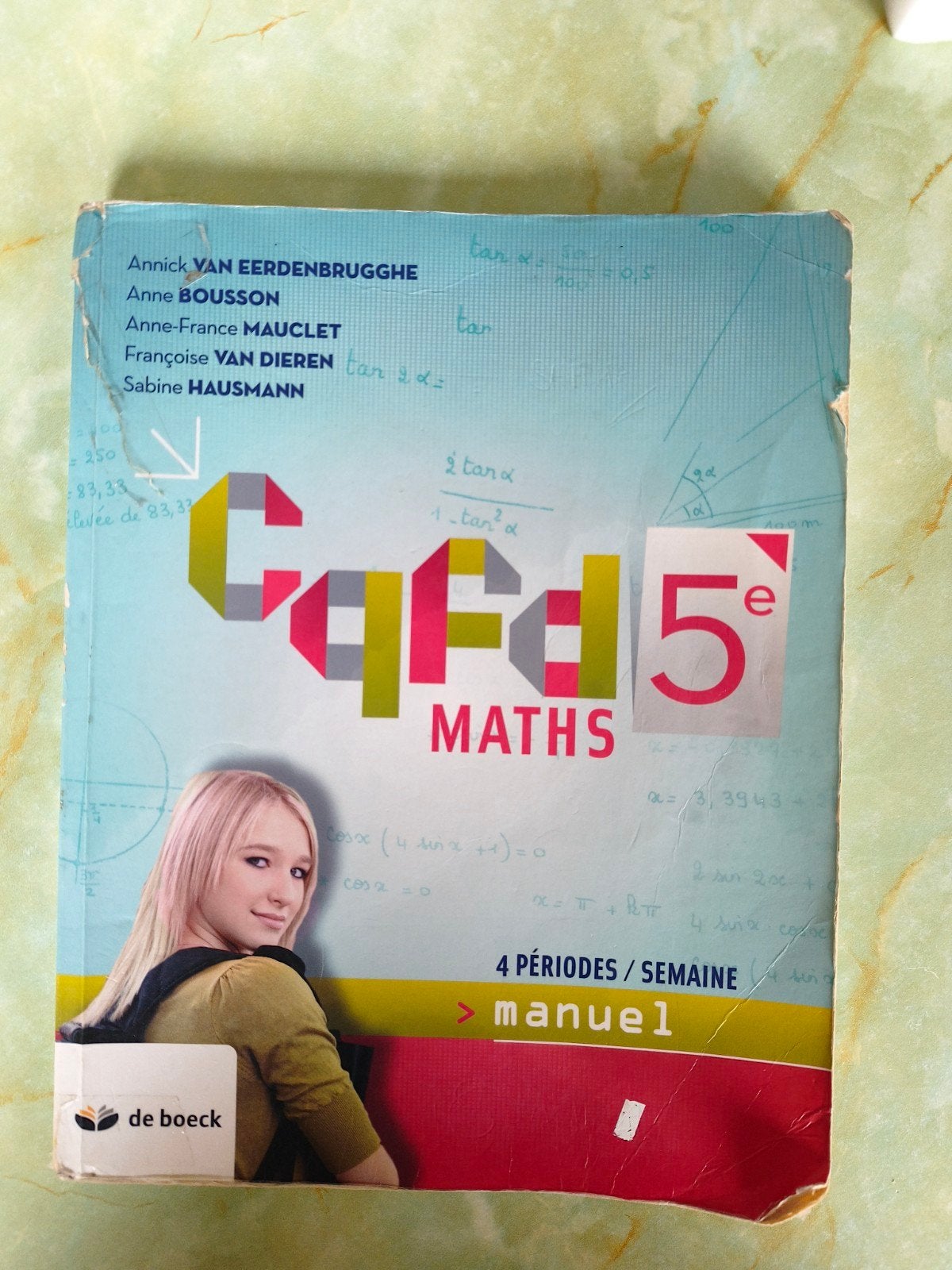 cqfd 5e math 4 Periodes/semaine manuel, Enlèvement, Utilisé, Secondaire, De boeck