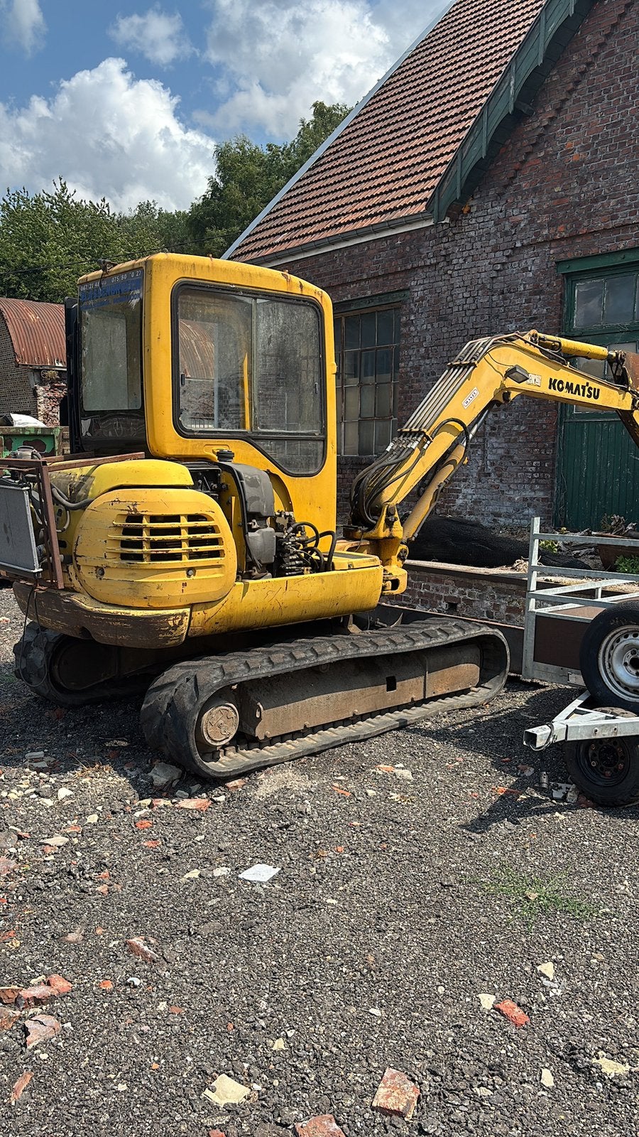 Excavatrice Komatsu PC45R8, Zakelijke goederen, Machines en Bouw | Kranen en Graafmachines, Ophalen, Graafmachine