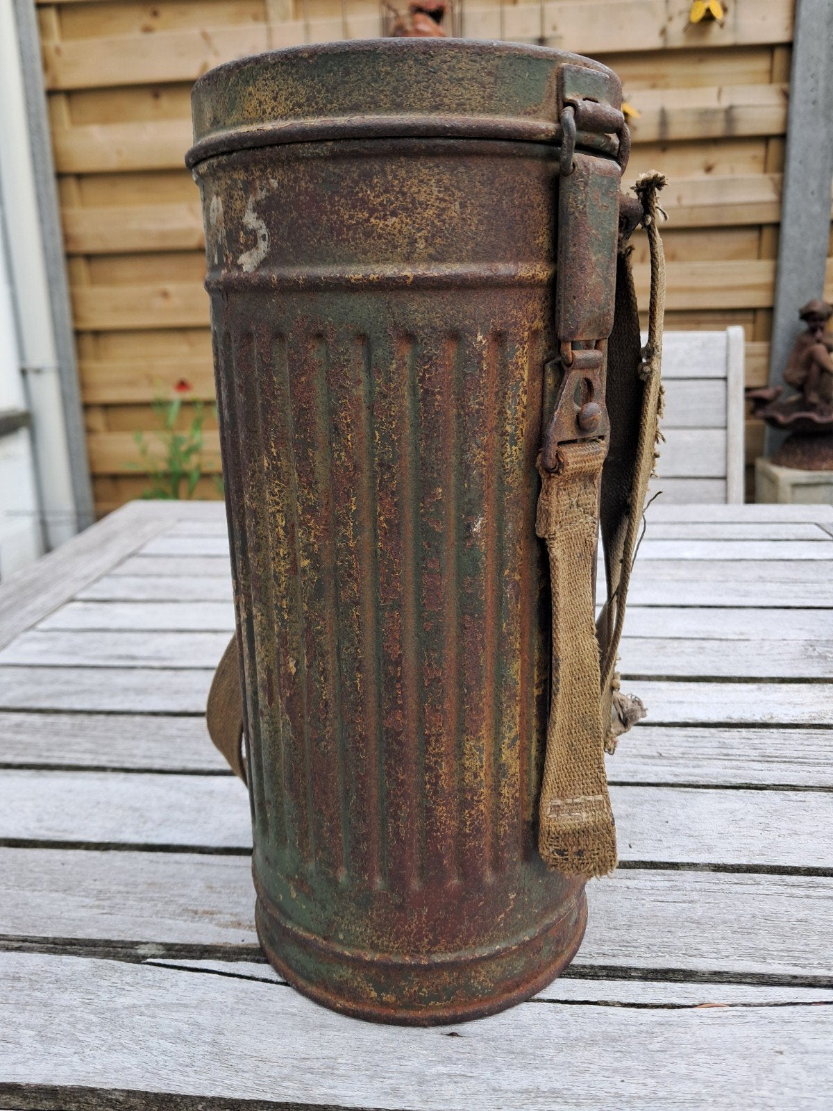 Normandie camo gasmasker, Verzamelen, Ophalen of Verzenden