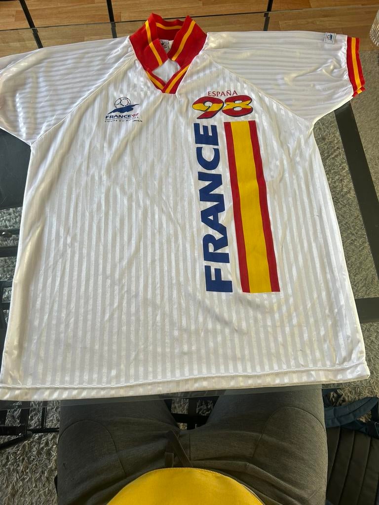 Maillot souvenir 1998 France Espagne, Enlèvement, Comme neuf, Maillot