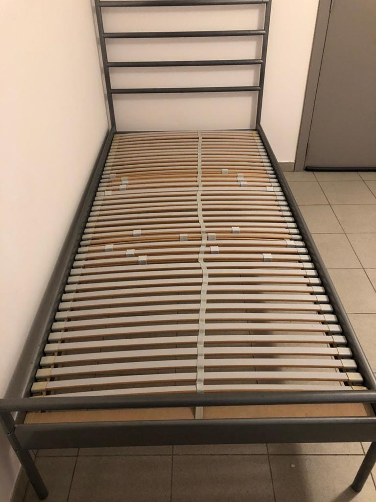 Ikea 1 persoonsbed met lattenbodem, Ophalen, Gebruikt, 90 cm, Eenpersoons