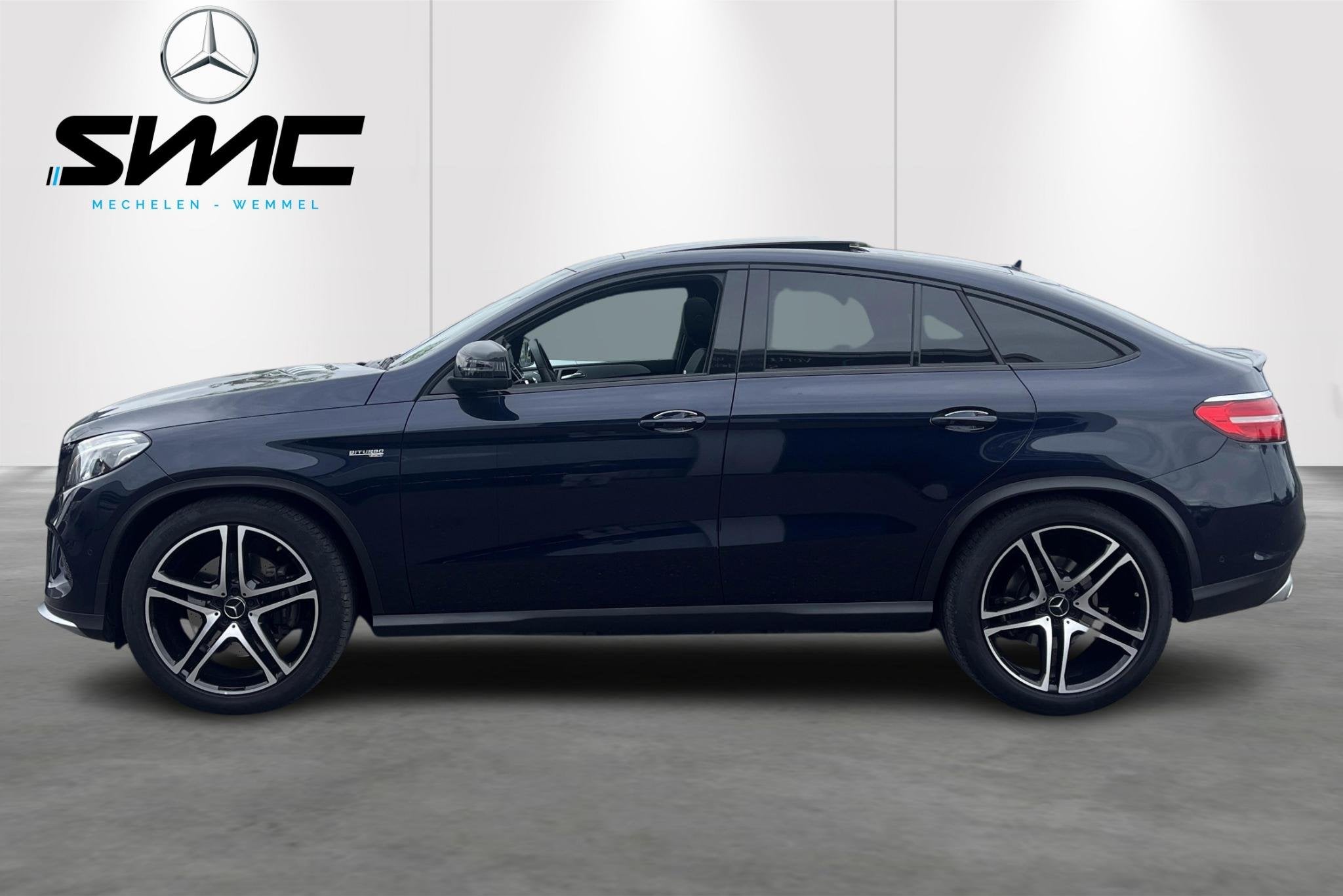 Mercedes-Benz GLE AMG43 coupé, Auto's, Gebruikt, Blauw, 2996 cc, 390 pk