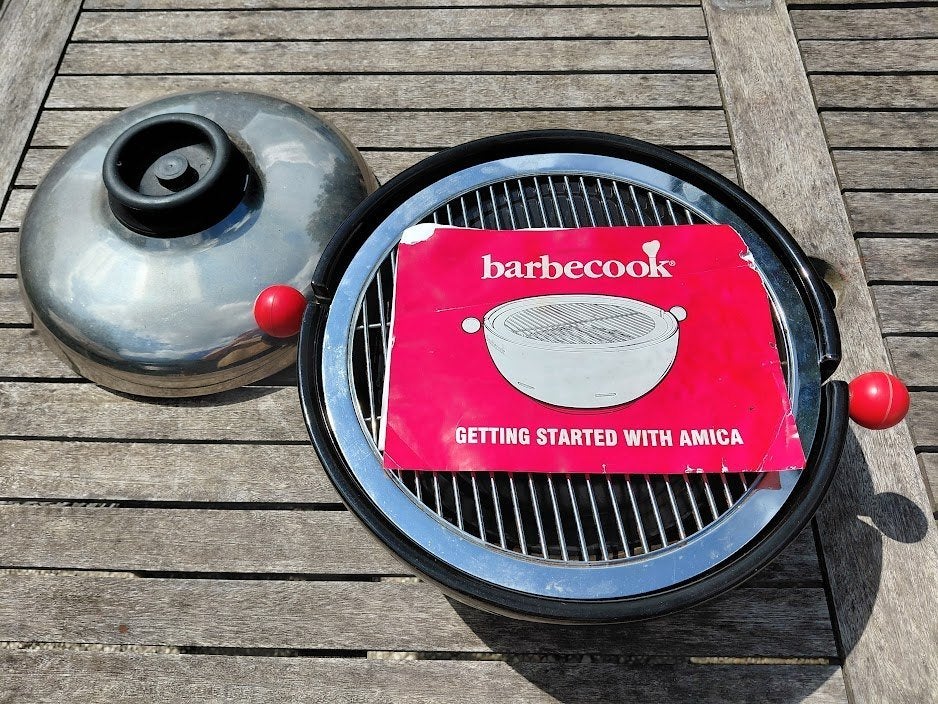 te koop tafel bbq., Enlèvement, Utilisé
