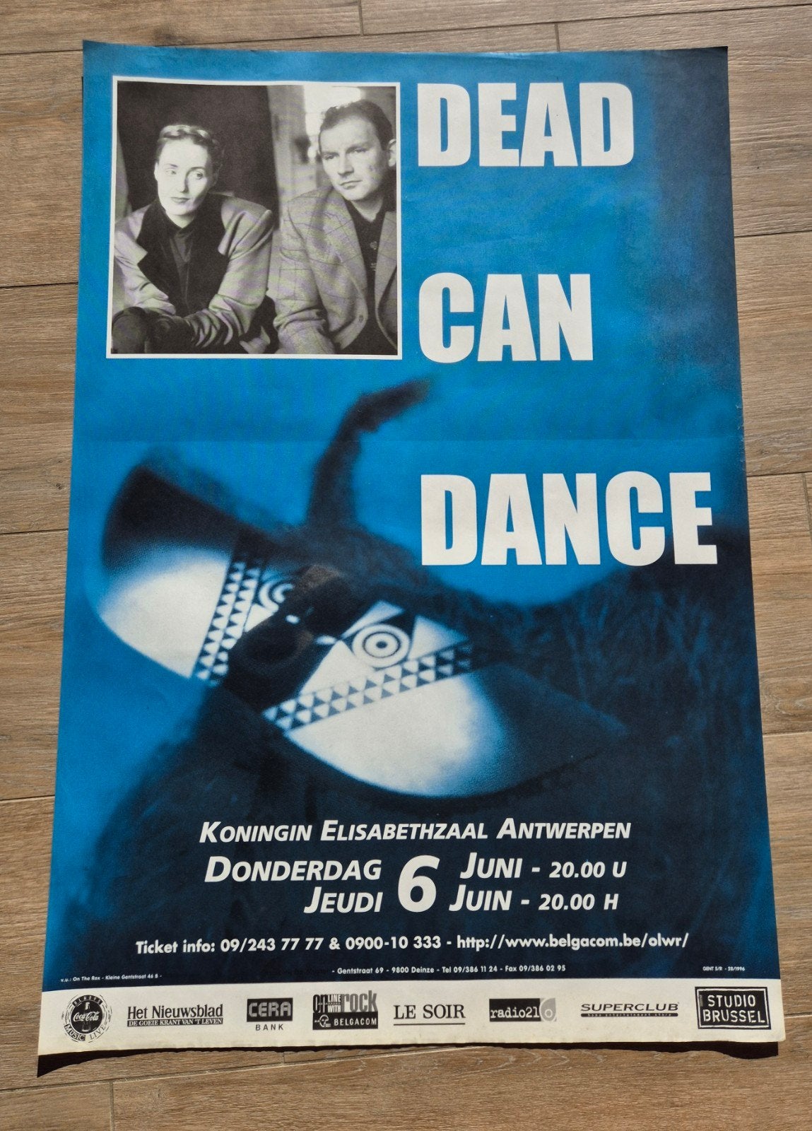 Concertposter Dead Can Dance, Verzamelen, Ophalen of Verzenden, Zo goed als nieuw, Muziek