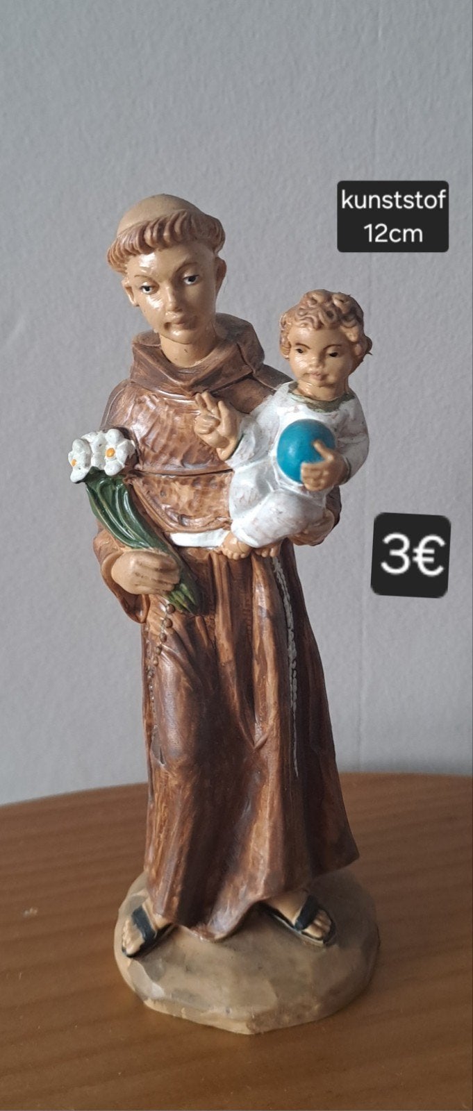 Sint Antonius met Jezus, Antiek en Kunst, Antiek | Religieuze voorwerpen, Ophalen of Verzenden