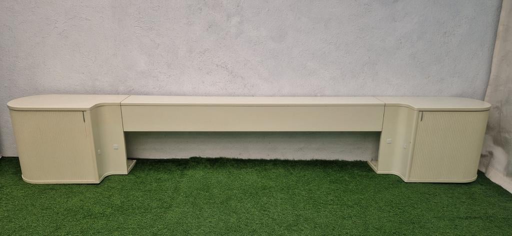 Auping Achterwand met Nachtkastjes voor Auronde Bed 180cm, Ophalen