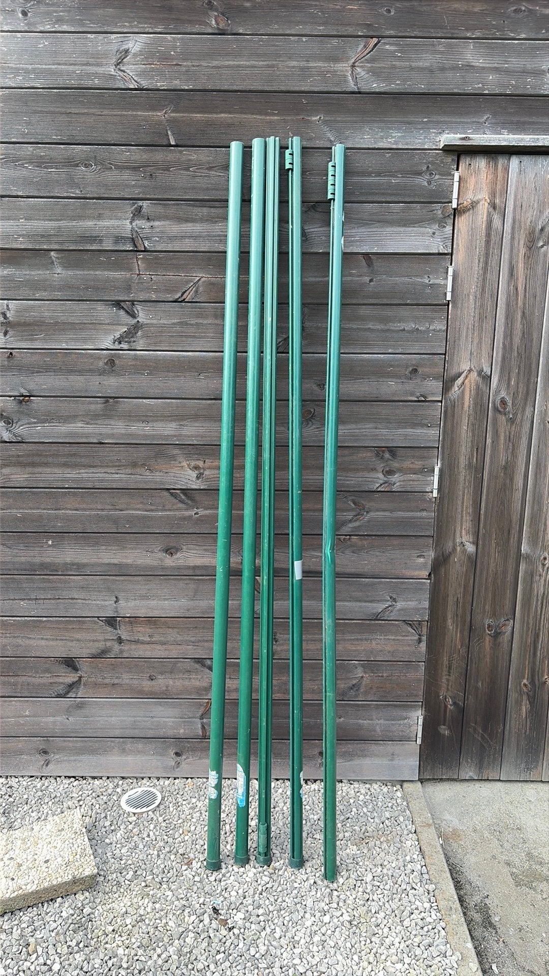 Groene kunststof paal, Ophalen, Gebruikt