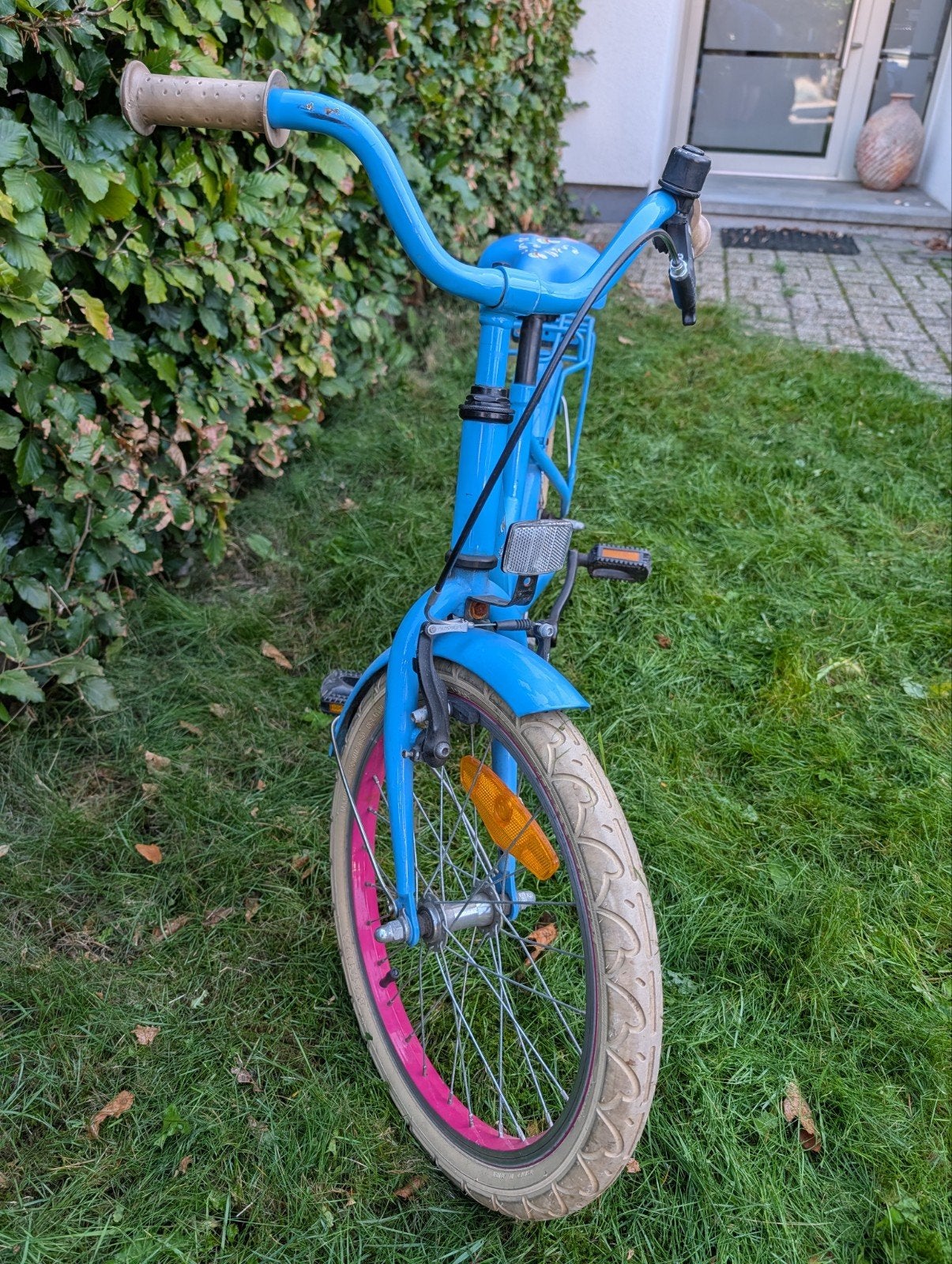 18 inch meisjesfiets, Fietsen en Brommers, Ophalen, Terugtraprem, Gebruikt, Handrem