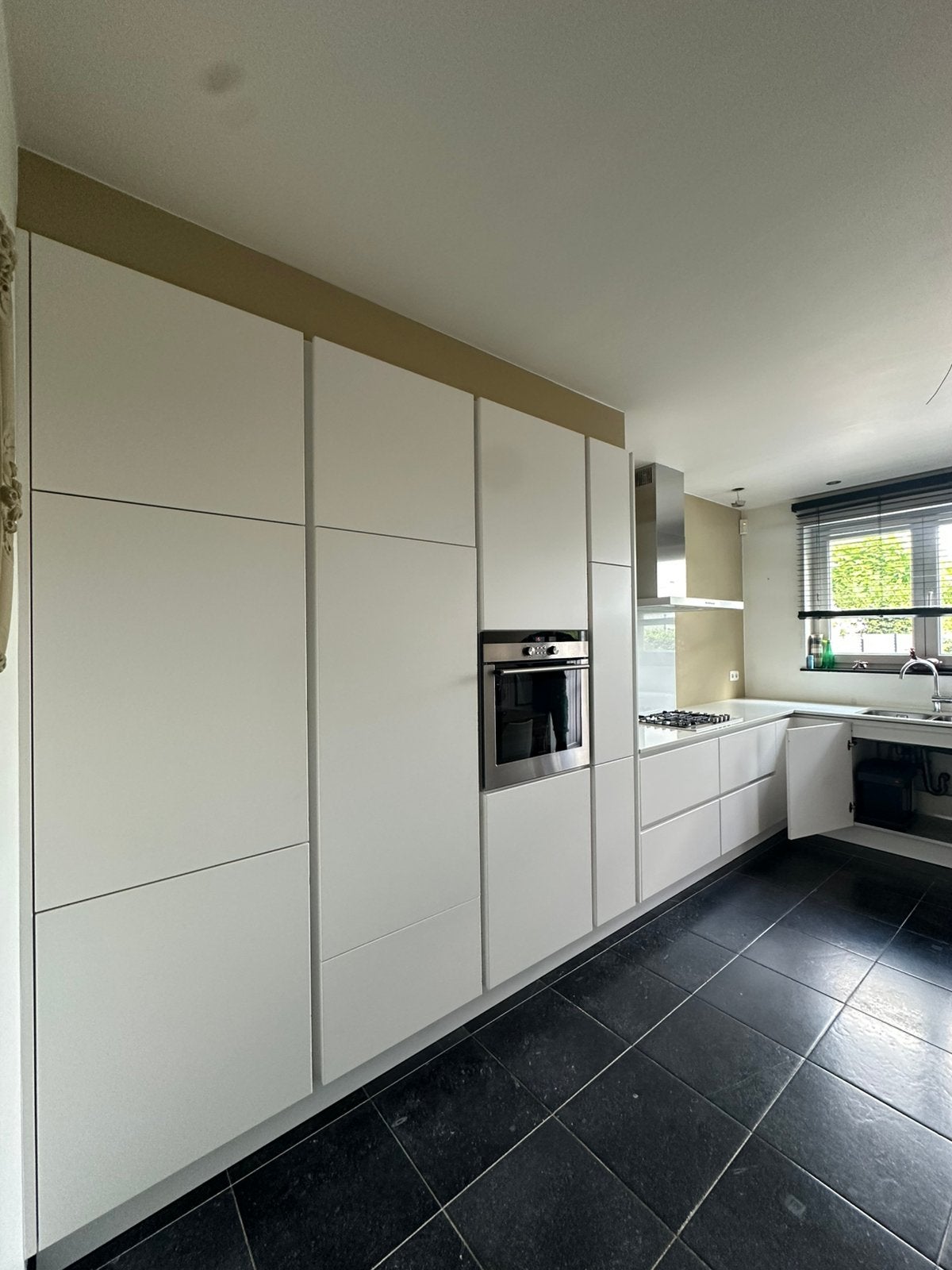 LUXE EGGO KEUKEN+GRANIET+ 5 ELECTRO + GEDEMONTEERD, Ophalen, Wit, Greeploos