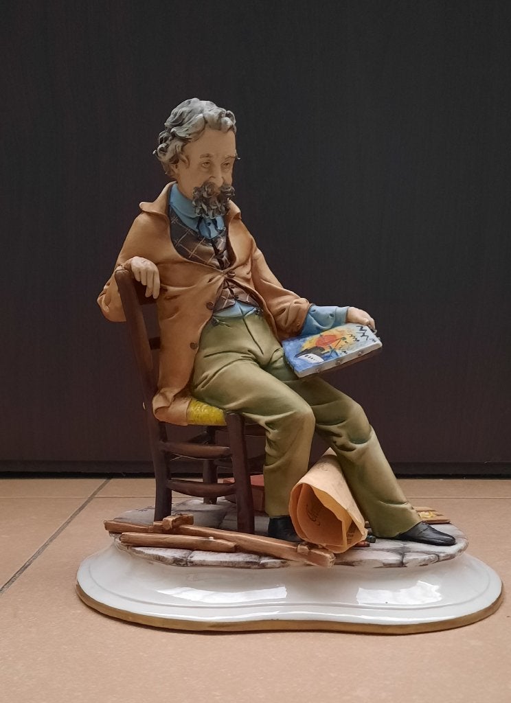 peintre sculpteur - Porcelaine italienne CAPODIMONTE, Antiquités & Art, Enlèvement