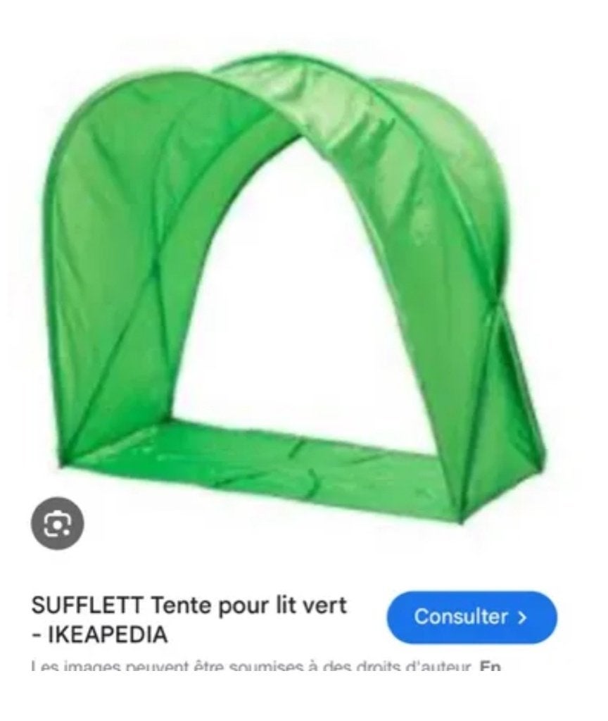 Tente de lit Ikea verte en parfait état., Vert, Enlèvement, Comme neuf, IKEA